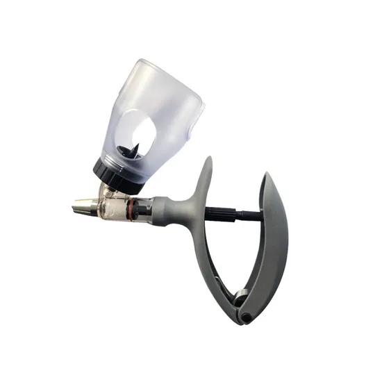 Automatic Injector Vaccine Adjustable Continuous Cattle Pig Sheep Poultry Veterinary Syringe