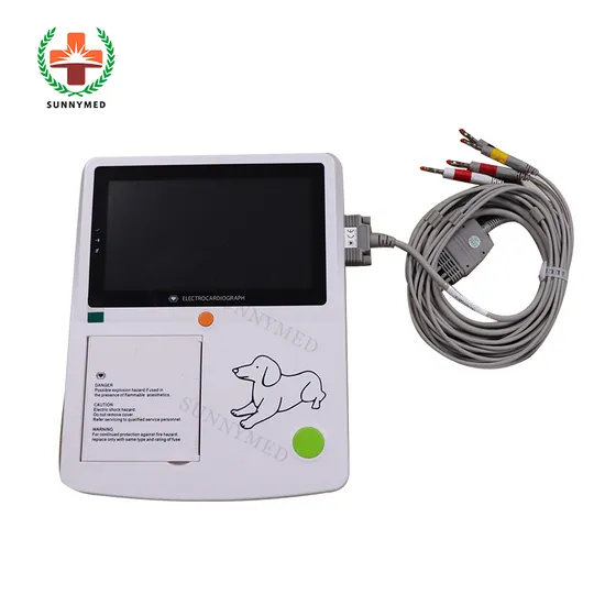 Sy-W002 High-Efficiency Three-Channel Electrocardiogram Portable Veterinary ECG Machine