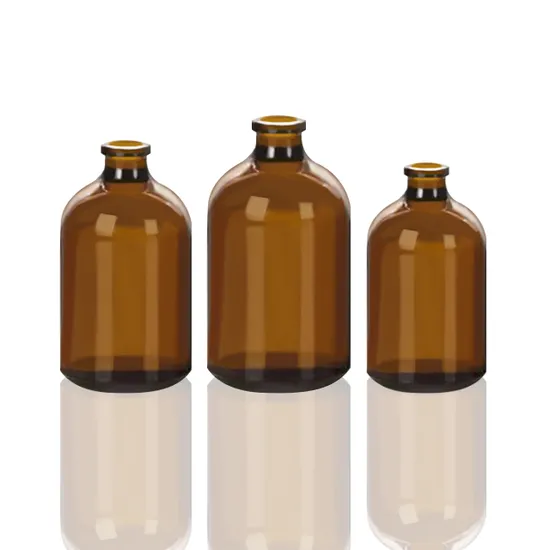 Amber Clear Glass Bottle 1oz /Medical Bottle for Injection/Infusion Set