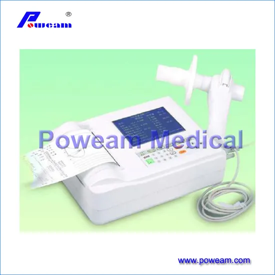 Portable Pulmonary Function Spirometer with Large Screen