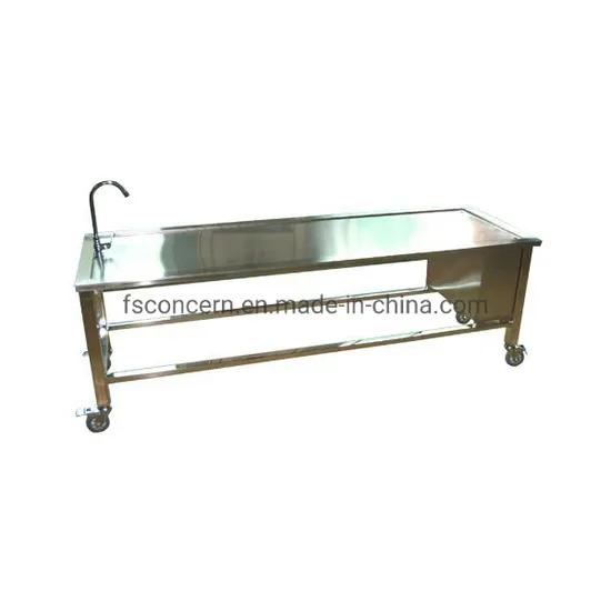 Dead Body Postmortem Table Dissection Funeral Table Autopsy Washing Cleaning Table