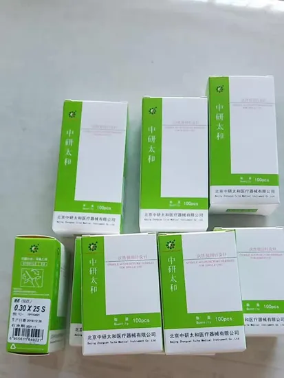Zhongyan Taihe Wholesale 500 Pieces Medical Disposable Sterile Acupuncture Needles