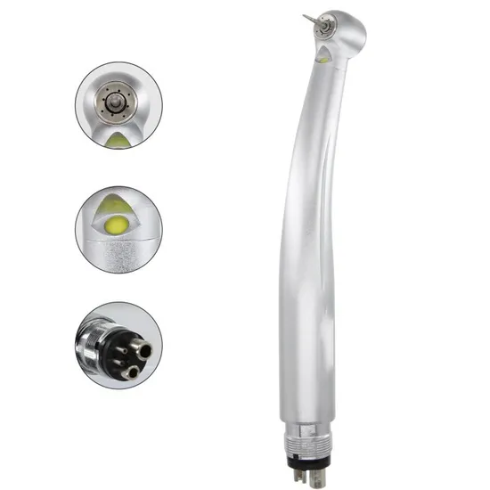 Non Extinguished LED 4 Holes and 2 Holes Handset Dental Handpiece
