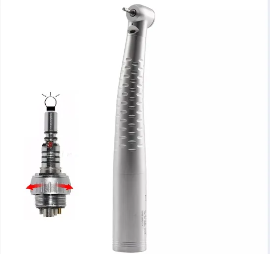 Laser High Speed Dental Air Turbine LED Fiber Optic Handpiece