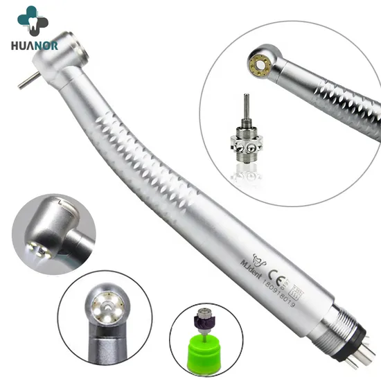 Dental 2 Holes 4 Holes with 5 Spray Water Dental 5 LED Light Shadowless Turbine Air Rotor High Speed Handpiece