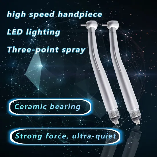 Dental LED E-Generator High Speed Handpiece 3 Water Spray