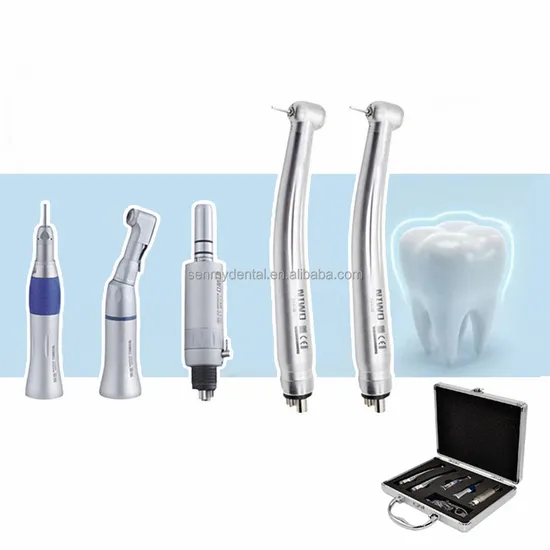 N301 Good Quality Push Button Dental Handpiece Set LED 2 or 4 Holes Air Turbine High and Low Speed Handpiece
