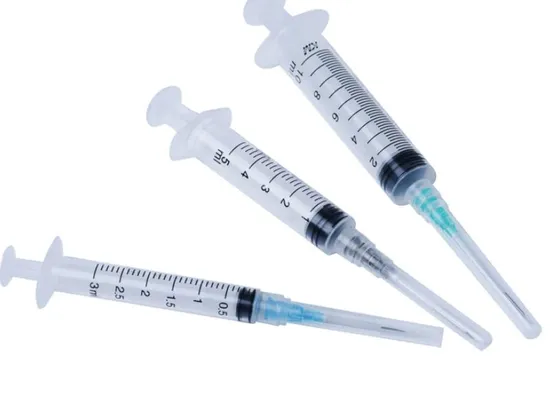 China Factory Disposable CE ISO FDA Two Parts Three Parts Medical Syringes