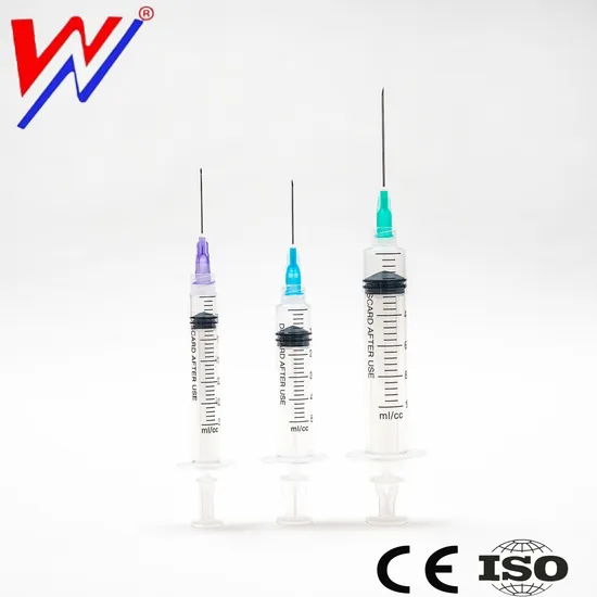 Medical Supply Disposable Syringe Luer Lock or Luer Slip with CE ISO Approved