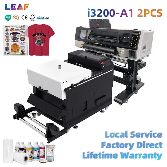LEAF DTF Printer 2*i3200 60cm digital-printing-machine  textile dtf printer t shirt heat press machine