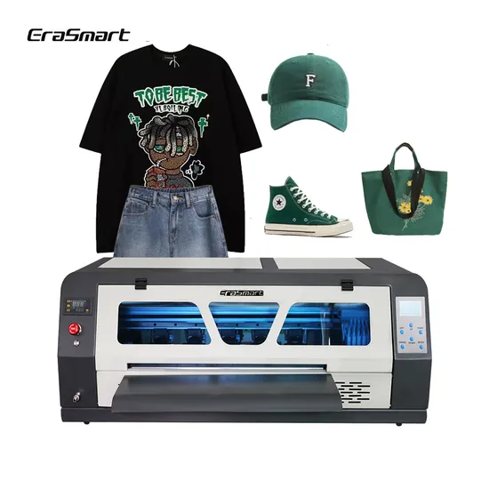Erasmart Dtf Printer Machine 60cm 24 Inches Dual Head Printer Printer Transfer Dtf T Shirt Printing Machine