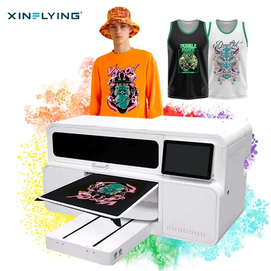 Xinflying Cotton Textile Inkjet Printer Single Station 48*47 Cm Wide for T-Shirt Printing DTG I3200 Printer for Sale
