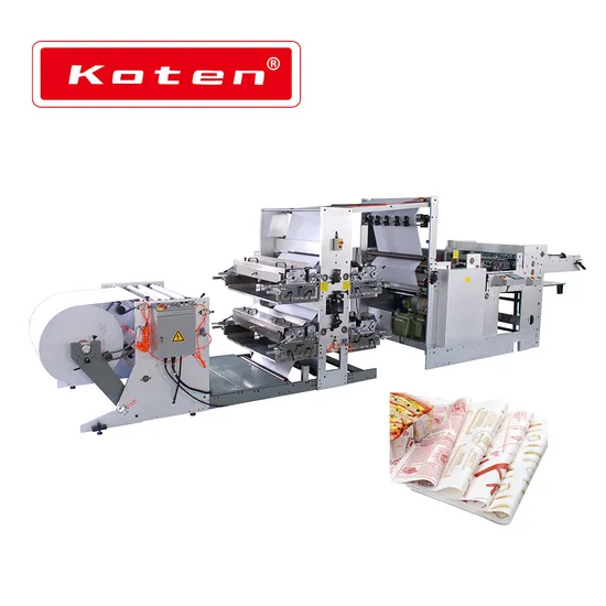 Automatic Roll Paper Flexo Printing Machine for Hamburger Sandwich Fast Food Bag Paper Cup, Exercise Book Flexographic Printing Ruling with Cross Cutting