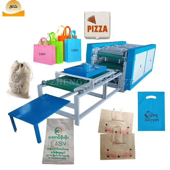 Flexo Non Woven Rice Kraft Paper Nylon Plastic Shopping Bag Printing Corrugated Cardboard Pizza Box Printer Machine
