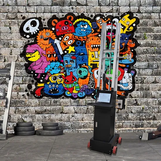 Factory Price Indoor Outdoor 3D Printing UV Inkjet Wall Printer Automatic Wall Painting Machine