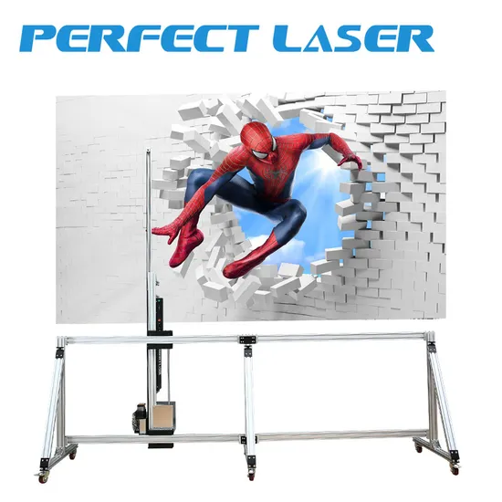 Perfect Laser-3D Vertical Wall/Glass/Metal/Wood/Paper/Ceramic Mural Art Direct Inkjet Printer Painter Spraying Printing Painting Machine Price