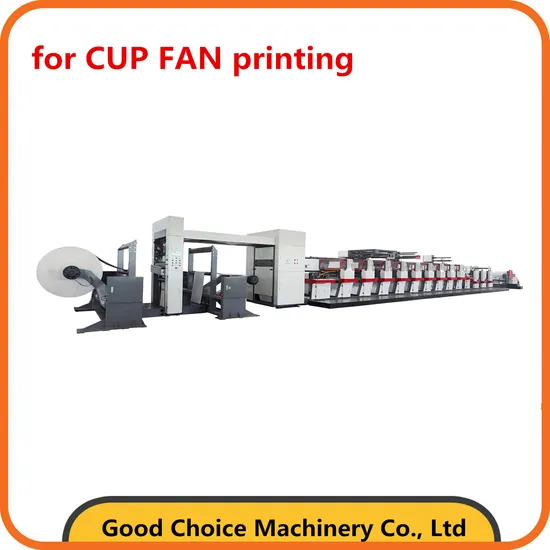 Machinery for Cup Fan Printing Flexo Press Machine Paper Roll to Roll