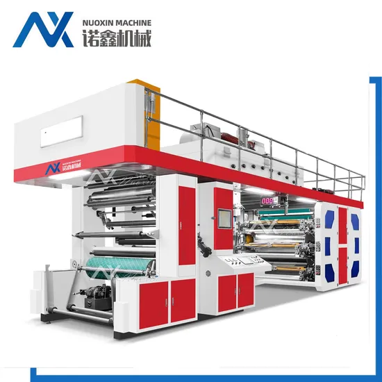 6 Color Ci Center Drum Plastic Film Flexographic Printing Machine