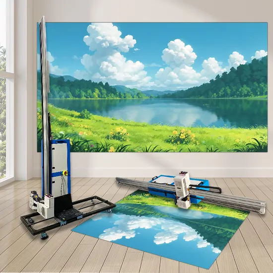 China Hot Sale New 2 in 1 3D Effect Digital Inkjet Wall Floor Printer UV Wall and Floor Printer Advertisement