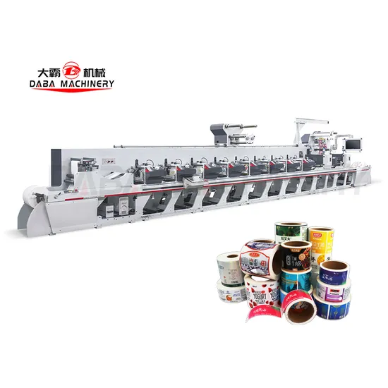 Unit Type Two 4 6 Colour Flexo Printer Label Flexographic Printing Machine