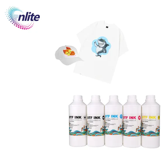Five Colors Ecotank Dtf Ink Glow in The Dark for Epson Pet Transfer Film Printing Dtf Ink