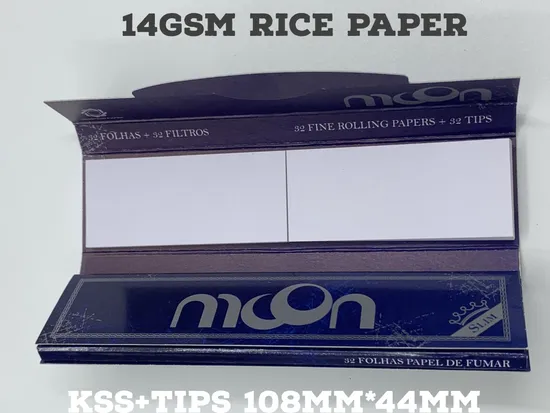 Custom Brand Rolling Paper with Tips Cigarette Smoking Rolling Paper OEM Smoking Accessories Cigarette Paper Factory Wholesale Price