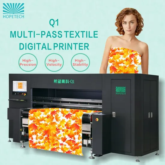 Q1 Industrial High Speed Large Format Textile Multi-Pass Textile Digital Printing Machine