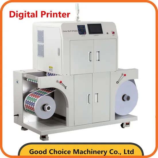 1.4X0.8X1.6m Machine Small Format Roll to Roll Digital Label Printer