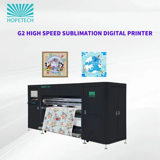 China 3D Printing Machiine Multi-Pass Machine Dye Sublimation Printer G2 Digital Best Digital Sublimation Textile Printer