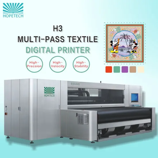 H3 Industrial Large Format High Speed Multi-Pass Textile Digital Printing Machine 3D Printer