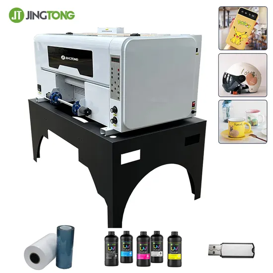30cm A3 UV Dtf Printer 3D Metal Label Sticker UV Roll to Roll Printing Machine for Leather Plastic Bottle Pens