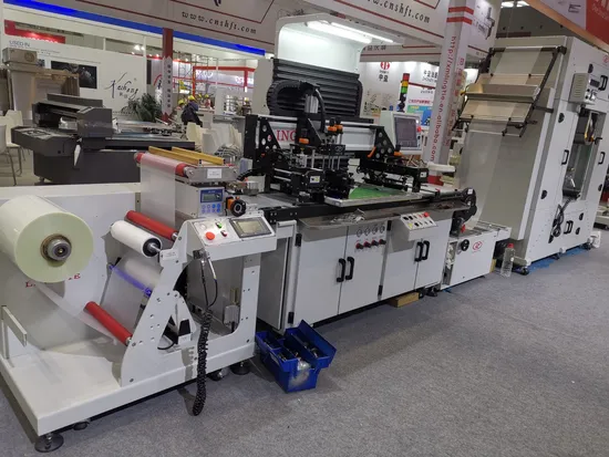 Automatic Heat Transfer Label Roll to Roll Screen Printing Machine