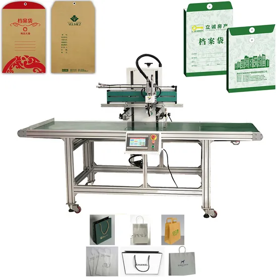 Semi Automatic Conveyor Belt Flat Printing Line Flat Screen Printing Machine for Paper Bag & Envelope