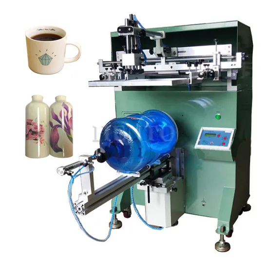 High Efficiency Cup Logo Screen Printer / Perfume Bottle Screen Printing Machine