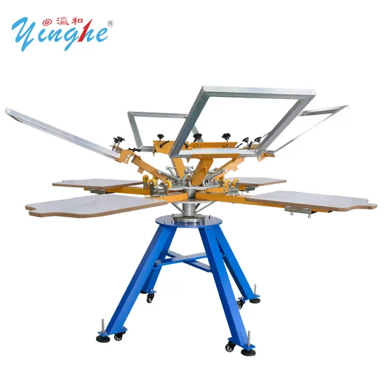 Yinghe 4 Color 4 Station Screen Printing Machine