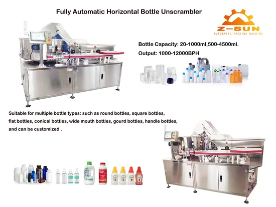 Screen Printing Mechanism Bottle Unscram Connected to Servo Screen Printing Machine for Customized Height Conveyor Belt Bottle Feeder