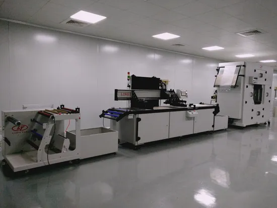 Roll to Roll Silk Screen Printing Machine, CNC Silk Label Paper Printer with UV & Rewinder