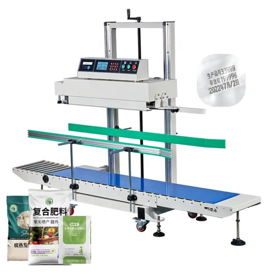 Tepps 350lp Smart Plastic Pouch Bags Heat Coding Printing Sealing Machines Vertical Continous Large Bag Band Sealer