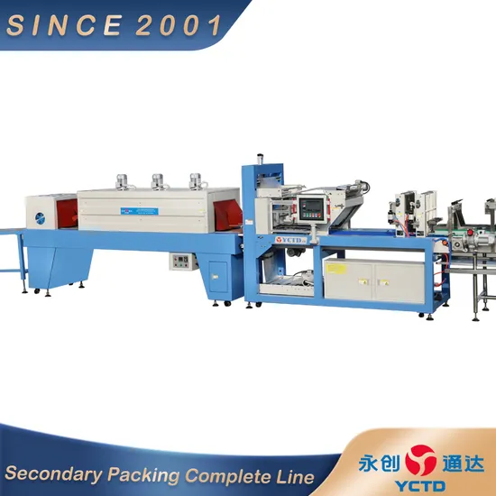 YCTD Highly Efficient AND Advanced Automati Two Rolls Thermal Shrink Wrapping Machine for Bottled Water Packaging