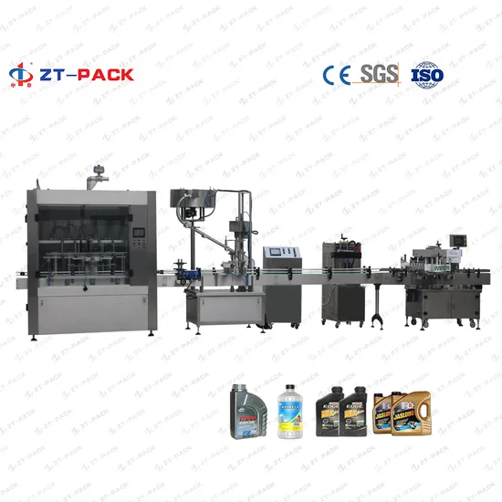 Automatic Liquid Filling Machine for Lubricant/Engine/Motor Car Oil with Bottling Production/Packing/Filler/Capper/Labeller/Carton Packaging