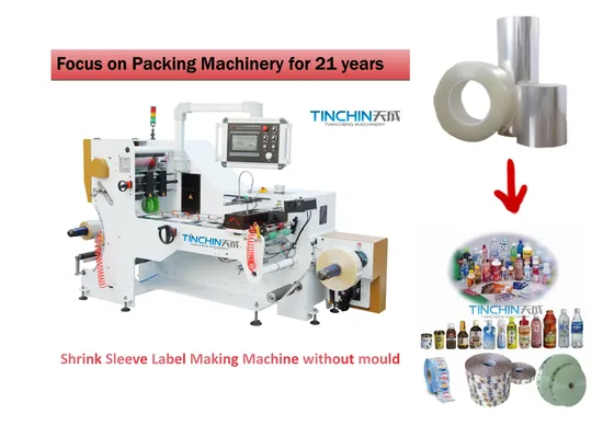 Shrink Sleeve Inspection & Rewinding Bottle Label Center Sealing Seaming Machine
