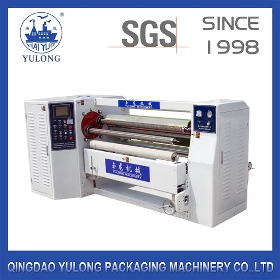 Yl-107 Two Shafts Super Clear BOPP Tape /Log Roll Rewinding/Rewinder Making Machine