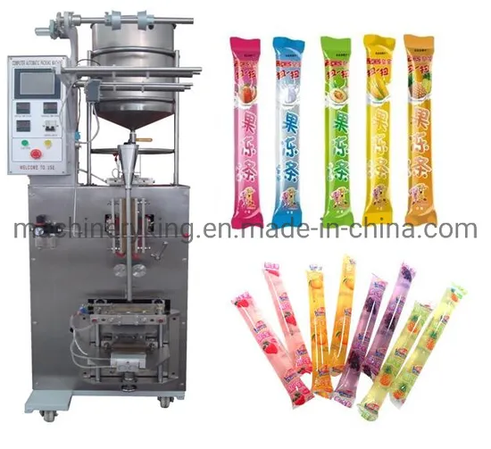 50-300ml Ice Pop Jelly Stick Candy Popsicle Automatic Packaging Machine