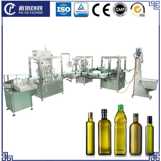 Full Automatic Whiskey Wine Bottle Filling Capping Labeling Machine Production Line