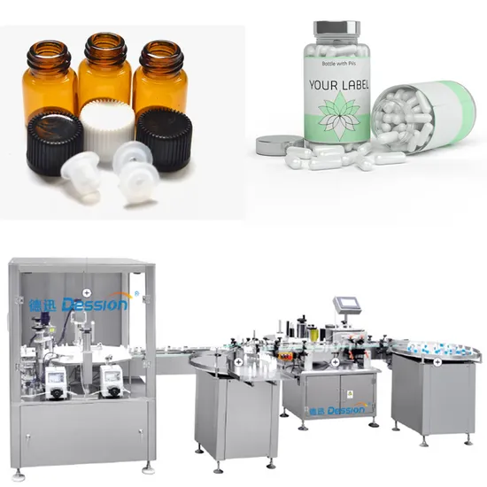 Automatic Rotary Filling Packing Machine Liquid Sauce Bottle Filling Packing Machine Medical Capsule Bottle Filling Packing Machine