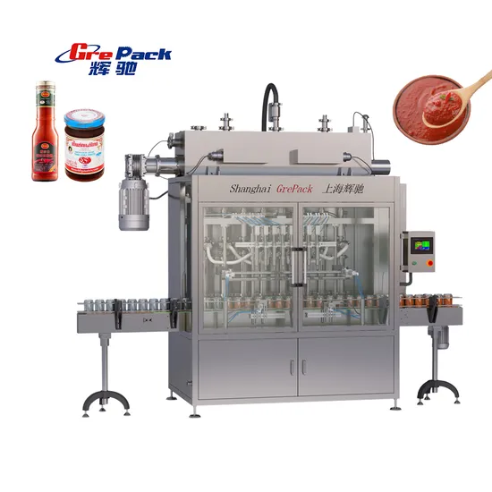 Automatic Piston Pump Filling Machine for Tomato Sauce Salad Sauce Peanut Sauce Black Pepper Sauce Mayonnaise Chili Sauce Seafood Sauce Filling Machine