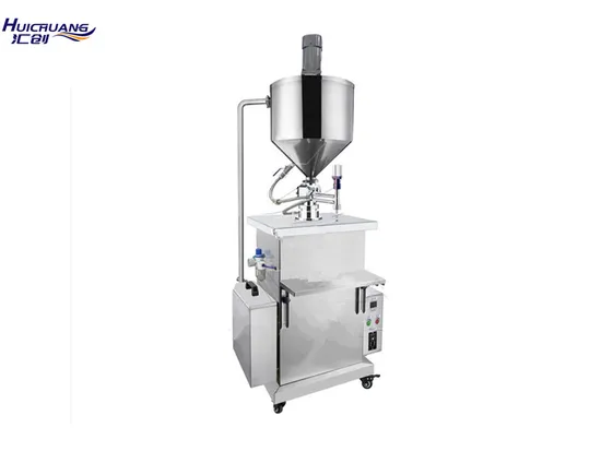 2024 New Arrivial Hot Vaseline Heating and Paste Mixing Single Head Hot Petroleum Jelly Pneumatic Cream Filing Machine