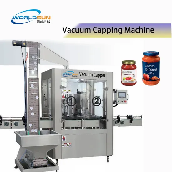 Vacuum Capping/Capper Machine for Glass Jars Full Automatic/High Speed