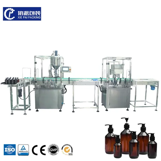 Automatic Universal Four-Corner Capping Machine Different Formats Caps Application 4 Wheels Capping Dropper Spray Scew Capping