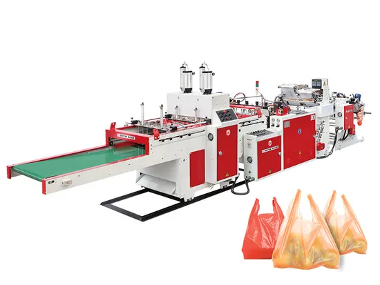 Fully Automatic Super High Speed T-Shirt Vest Handle Shopping Bag Making Machine